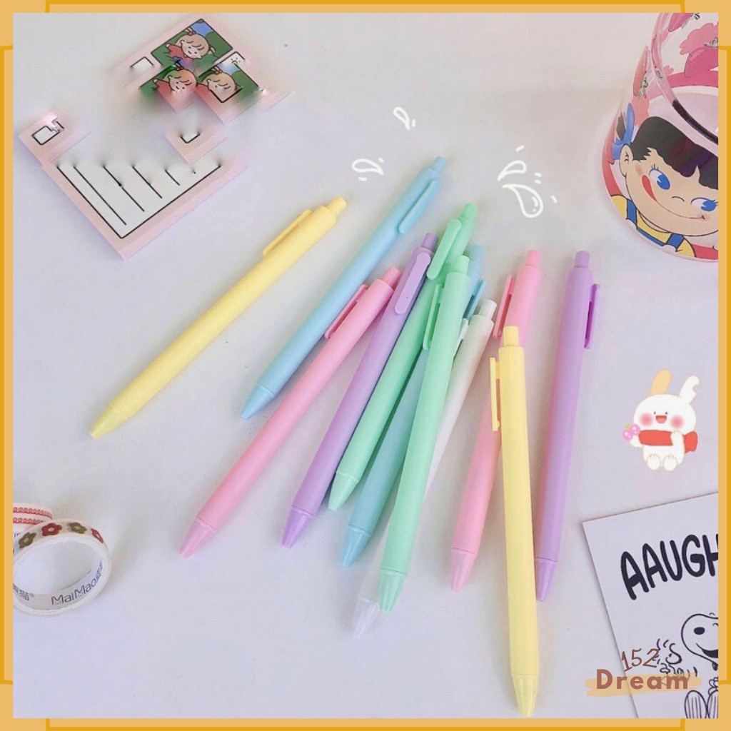 Bút pastel basic màu đẹp, bút ghi chép pure xinh xắn