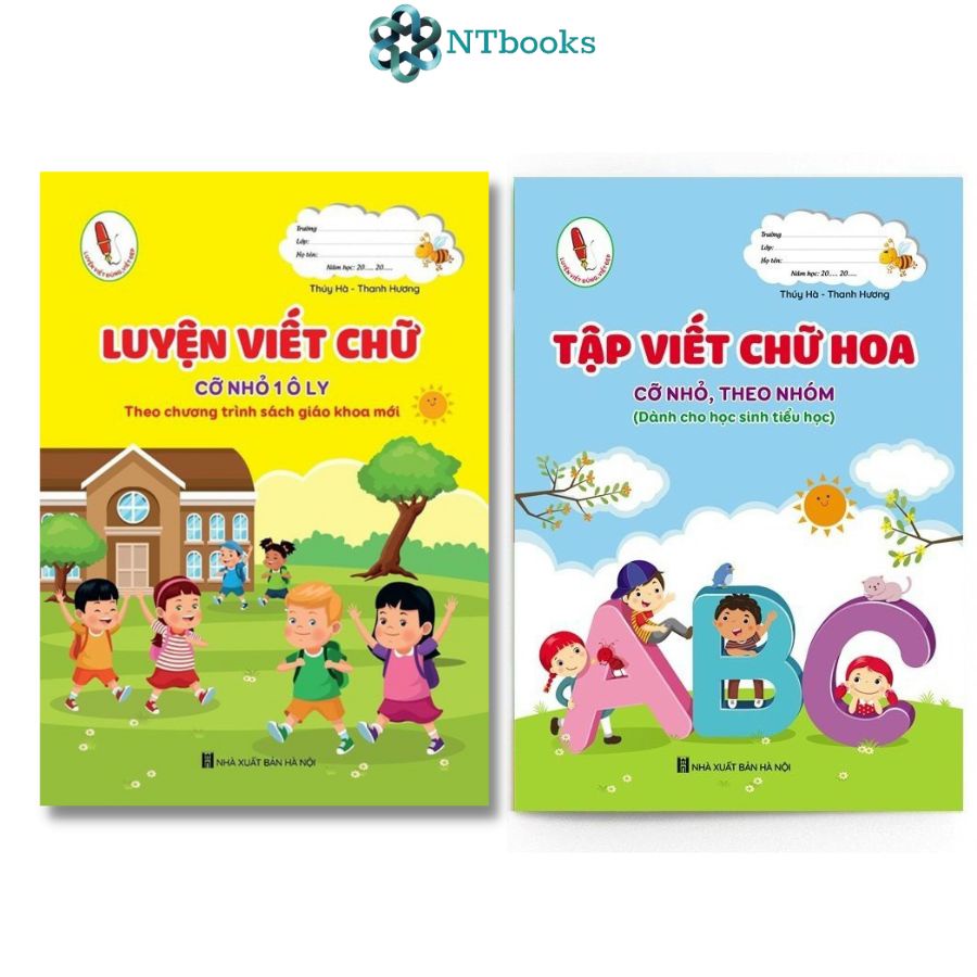 Sách (Combo, Lẻ tùy chọn) Luyện viết chữ cỡ nhỏ 1 ô ly - Tập viết chữ Hoa cỡ nhỏ theo nhóm (dành cho học sinh Tiểu học)