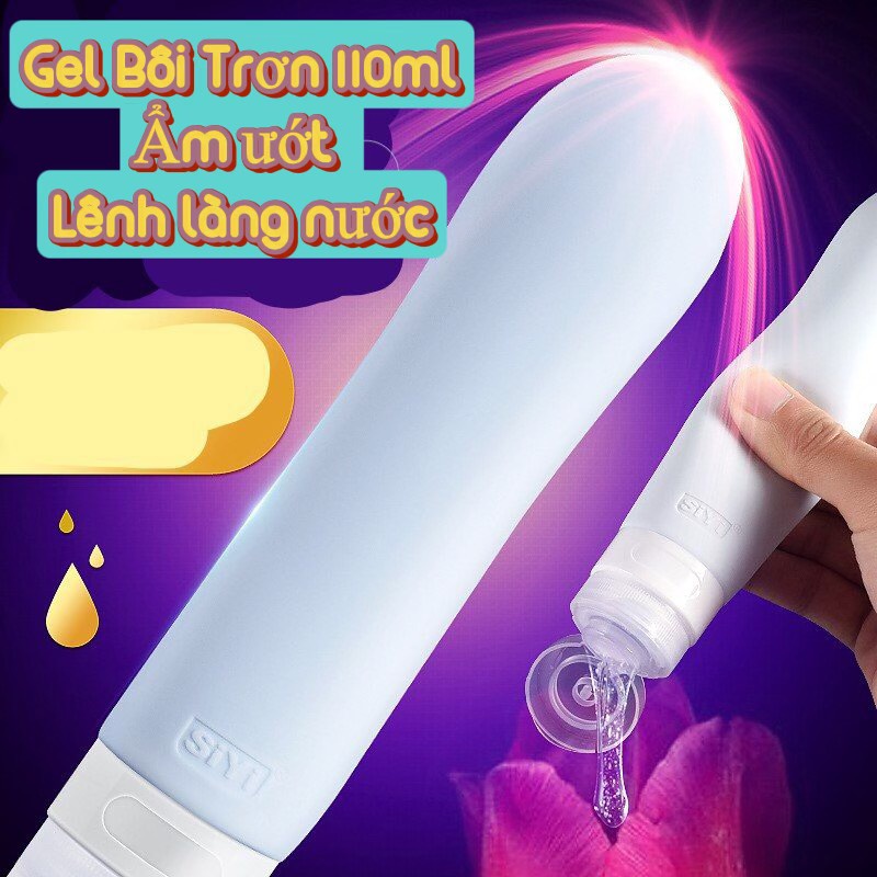 Gel bôi trơn Siyi trong suốt hình ống ướt át kích thích cô bé chai 100ml