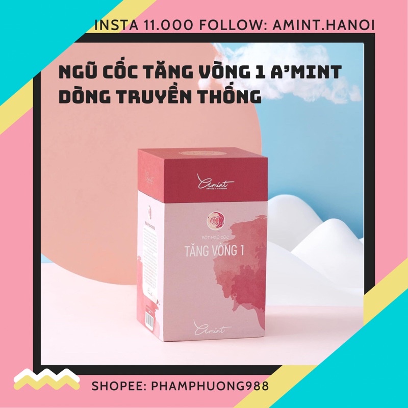 Bột ngũ cốc hỗ trợ Tăng vòng 1 A’mint Original - Amint