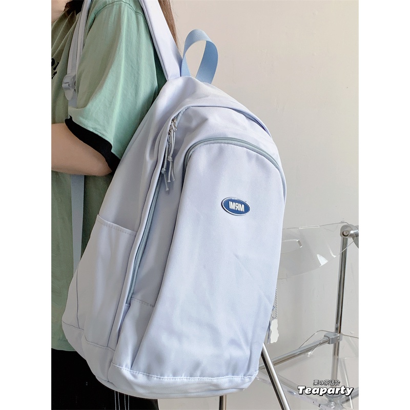 Cặp đi học nữ trơn basic, Balo học sinh thời trang ulzzang hàn quốc giá rẻ B374