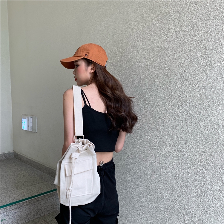 Áo Hai Dây Nữ Màu Trơn Phong Cách Hàn Quốc Quyến Rũ