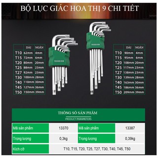 Bộ hoa thị 9 chi tiết, Hoa thị đầu bông, hoa mai - Chính hãng TUOSEN