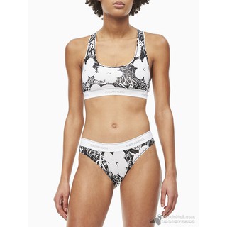 [AUT.] Quần lót nữ Calvin Klein QF5322 Andy Warhol Printed Bikini Flowers White
