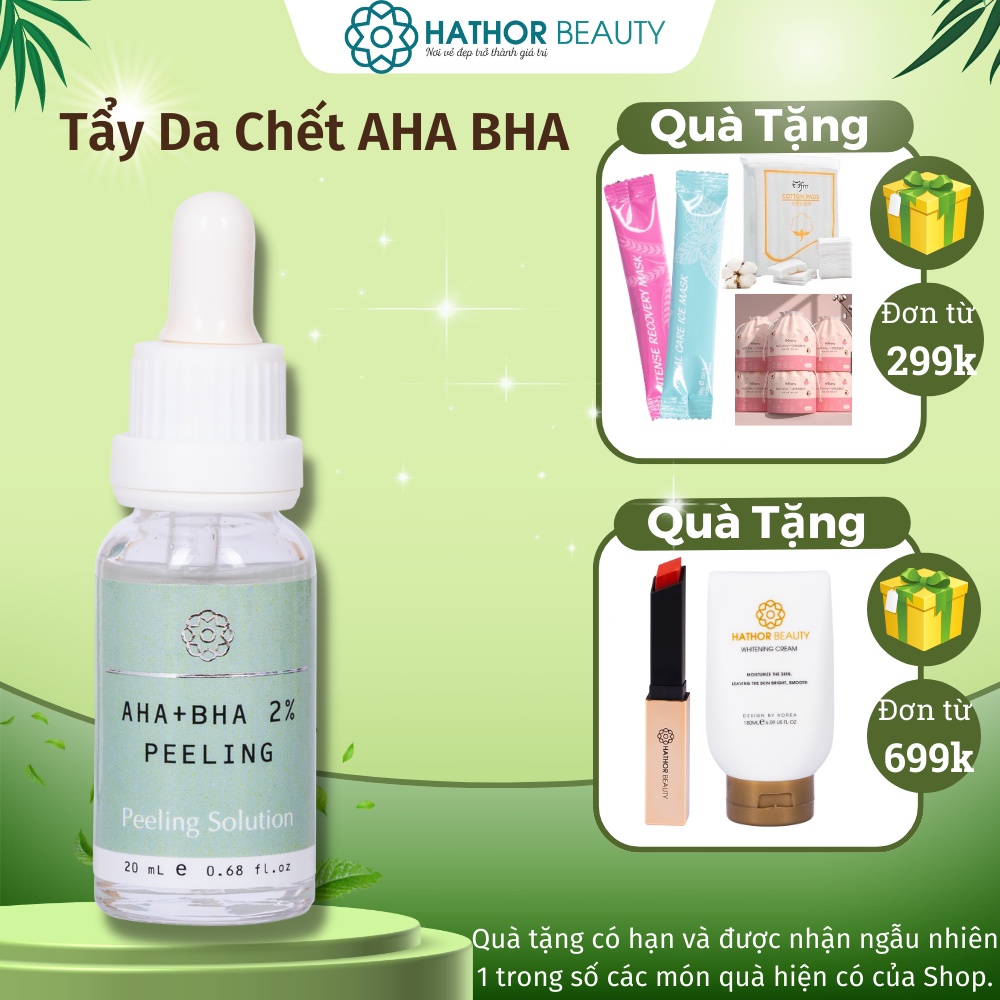 Serum tẩy da chết và thu nhỏ lỗ chân lông AHA BHA 2% Peeling Solution 20ml| 𝐇𝐚𝐭𝐡𝐨𝐫 𝐁𝐞𝐚𝐮𝐭𝐲