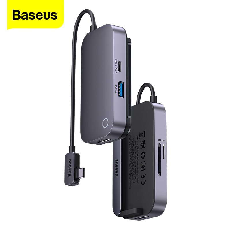 Bộ chia cổng BASEUS USB 3.0 - HDMI 6 trong 1 thích hợp cho MacBook Pro Air