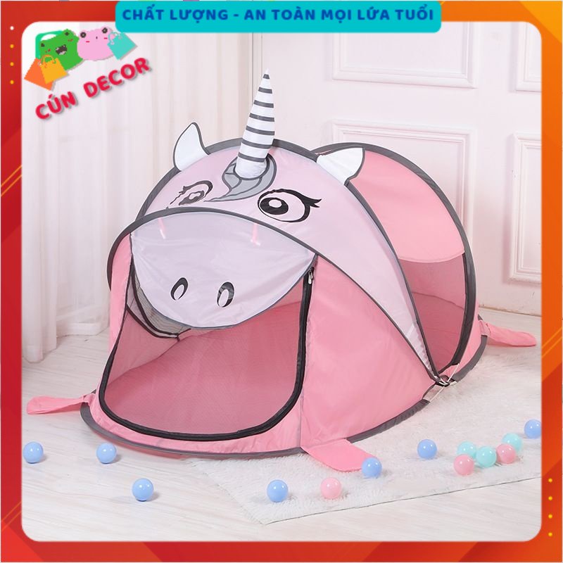Lều Cho Bé - Lều Con Vật Hình Thú Cao Cấp Tự Bung Không Cần Lắp Ghép Cho Bé