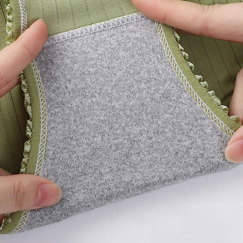 OCEANMAP Quần Lót Mềm Mại Kháng Khuẩn Thoáng Khí Màu Trơn Đơn Giản Có Size Lớn Cho Nữ