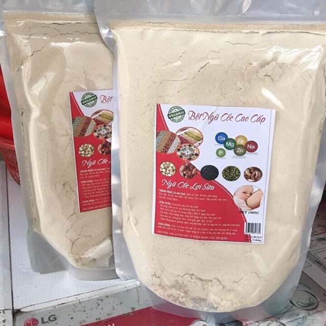 1Kg Ngũ cốc lợi sữa bột thơm mịn siêu ngon