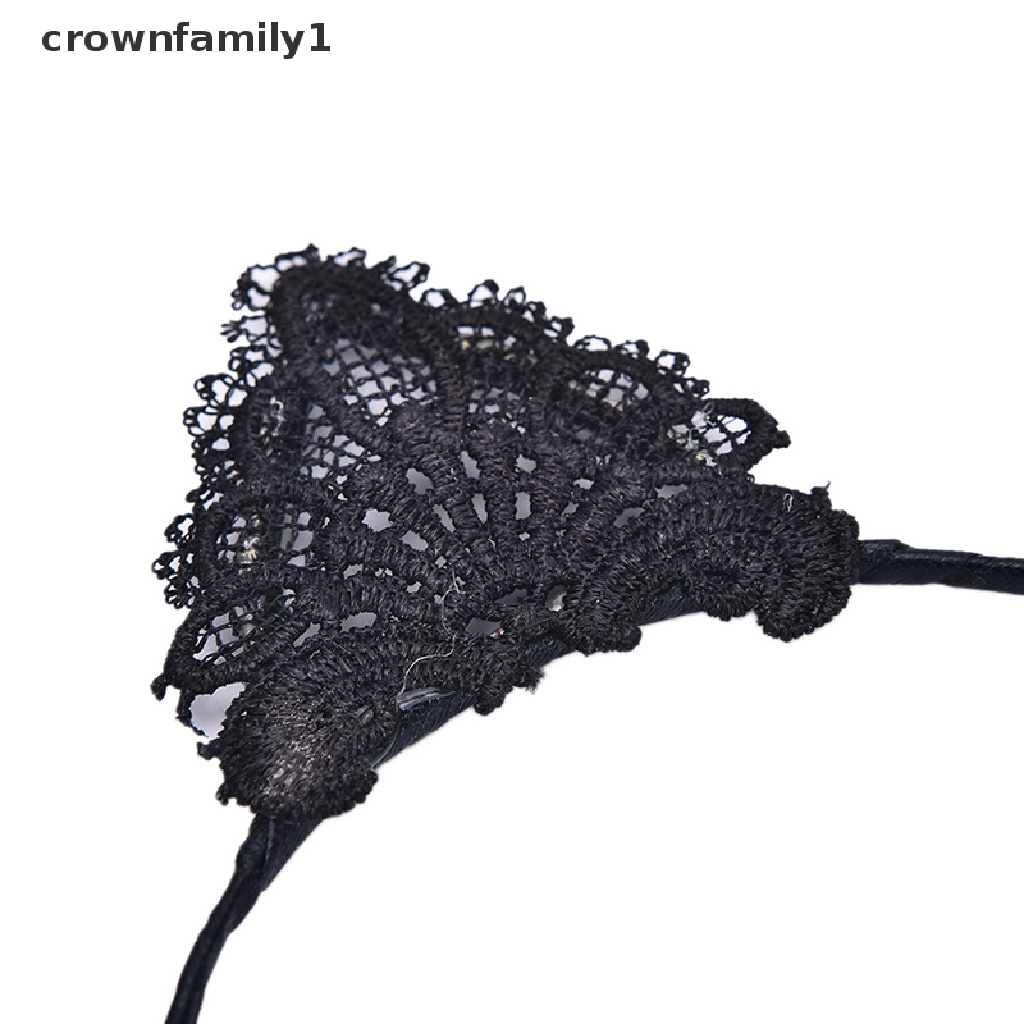 Băng Đô Tai Mèo Phối Ren Hóa Trang Tiệc Tùng Dễ Thương Dành Cho Bạn Nữ [crownfamily1]