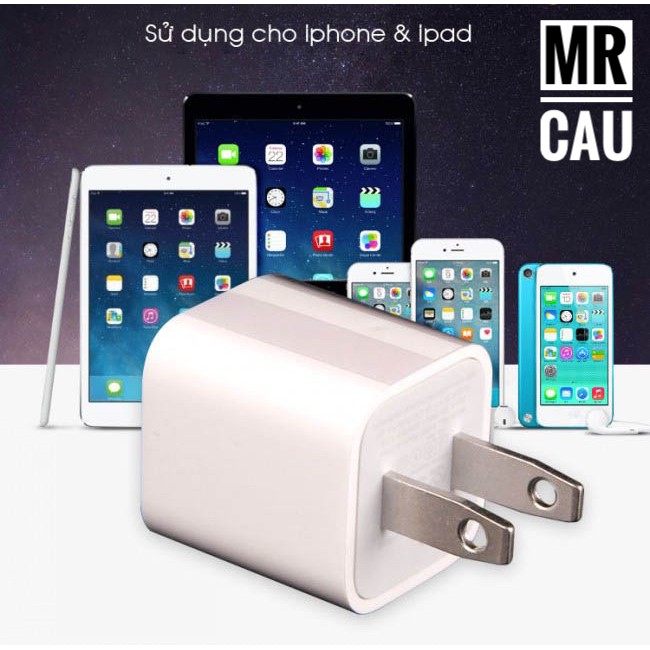 { Bảo hành 12 tháng } Củ sạc vông Iphone C4 sạc nhanh cho các đời máy Iphone 5, 5s, 6, 6s, 7,7P, 8,8plus..