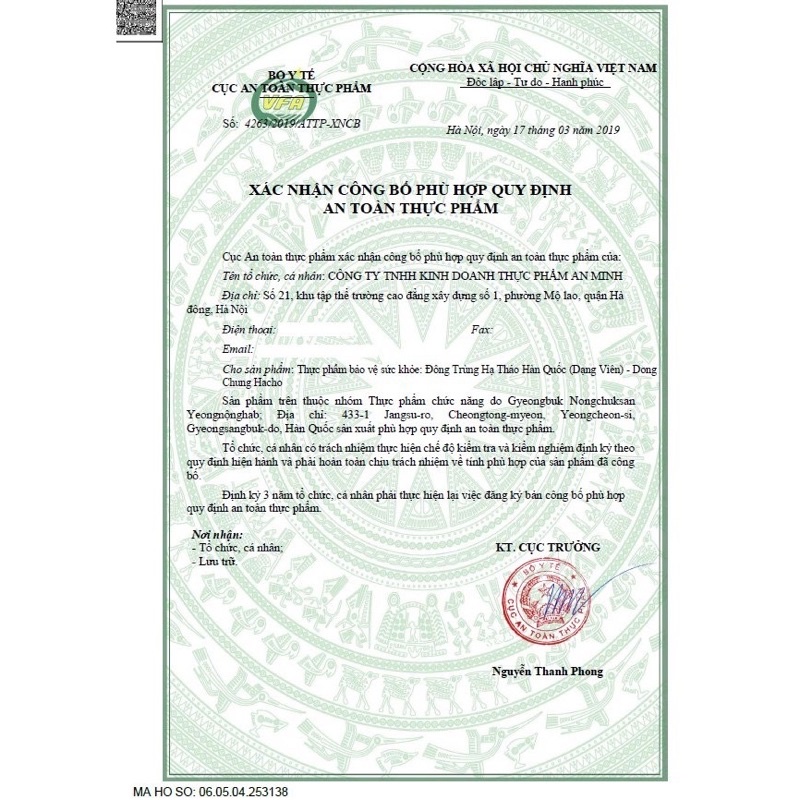 [DATE MỚI] Đông Trùng Hạ Thảo KIM SAM Hàn Quốc, Hộp 2 lọ x 100gr