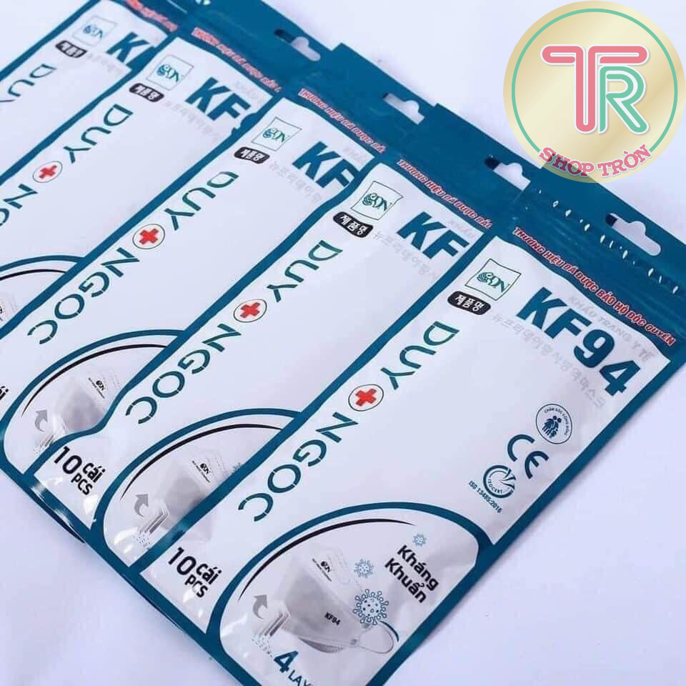 (30 Gói) Khẩu Trang Kháng Khuẩn Kf94 Duy Ngọc