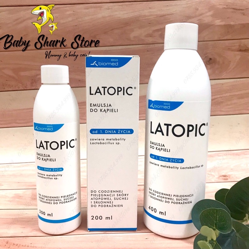 NHŨ TƯƠNG TẮM LATOPIC BATH EMULSION (200ml-400ml)