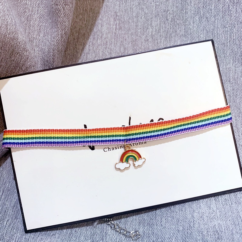 ✨✨Vòng cổ Mặt Cầu Vồng Đáng Yêu Cho Nữ