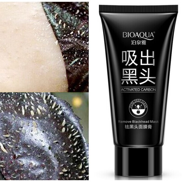 Kem Lột Mụn Đầu Đen, Mụn Cám Chiết Xuất Than hoạt tính Bioaqua Black Mask