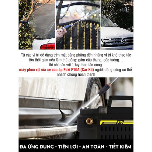 Máy phun rửa xe Fuki F10A Car Kit 2100W