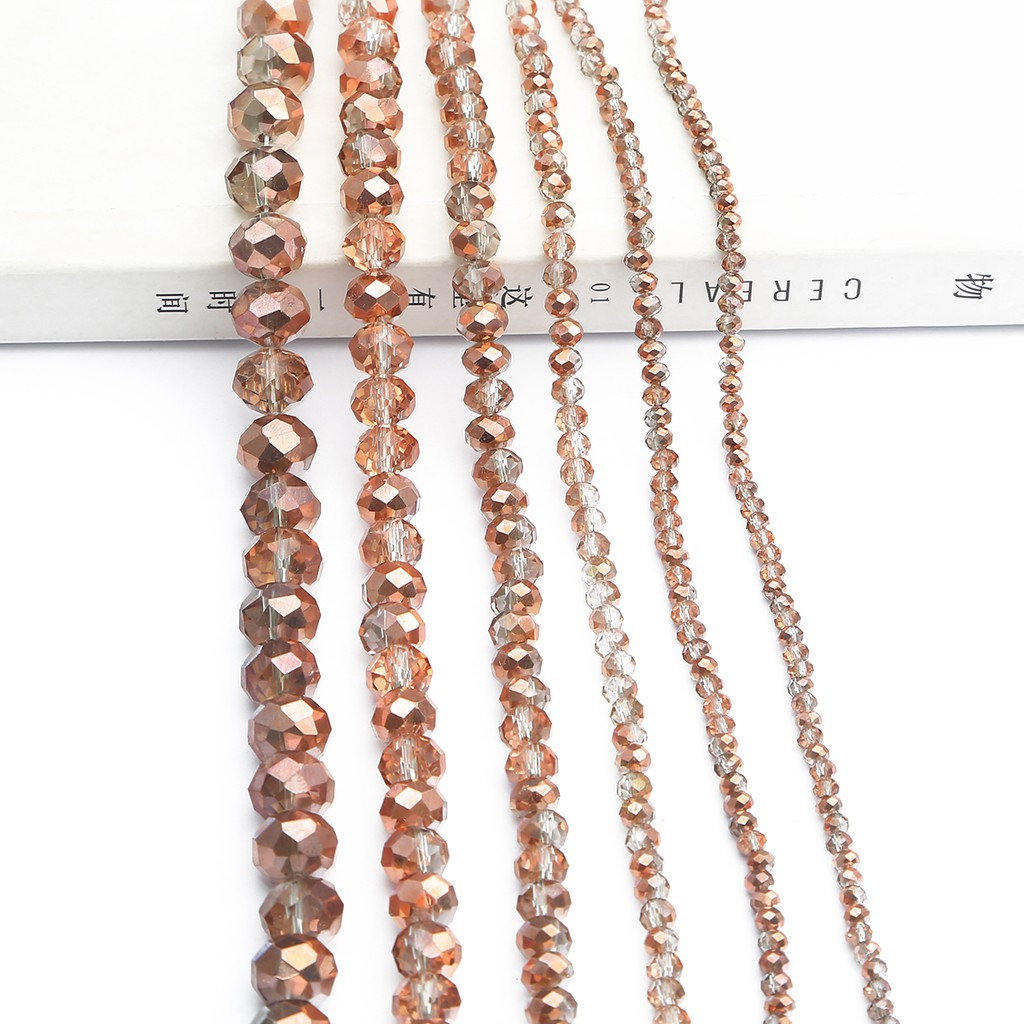 Beadia Mặt Dây Chuyền Bằng Đồng Hình Bánh Xe Pha Lê Thủy Tinh Có Lỗ Dùng Làm Trang Sức