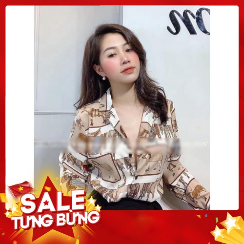 -Hàng nhập khẩu Áo sơ mi nữ hàn quốc họa tiết DR & Hình Ngựa Liên hệ mua hàng 084.209.1989