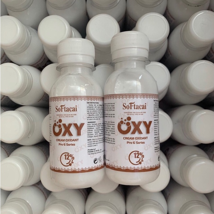 OXY trợ nhuộm tóc SOFTACAI 100ml ( 6%, 9%, 12% ) .Dùng cùng thuốc nhuộm tóc và bột tẩy tóc