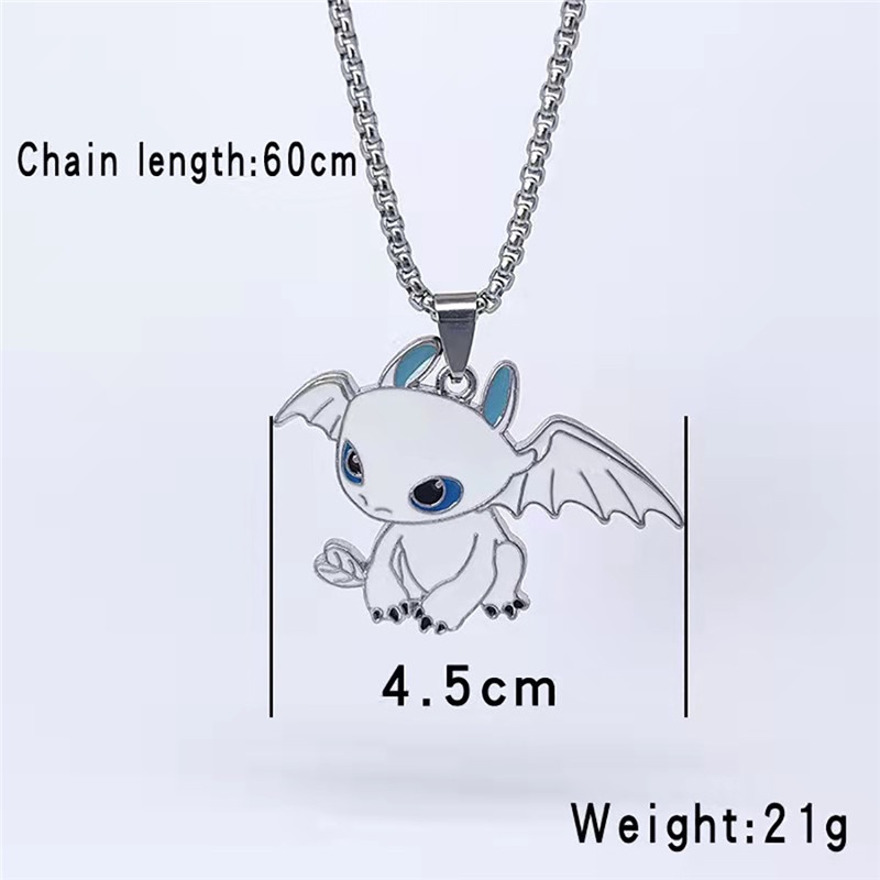 Vòng cổ Mặt Hình Rồng Trắng Đen Cá Tính Thời Trang Phong Cách Hip Hop Cho Cặp Đôi