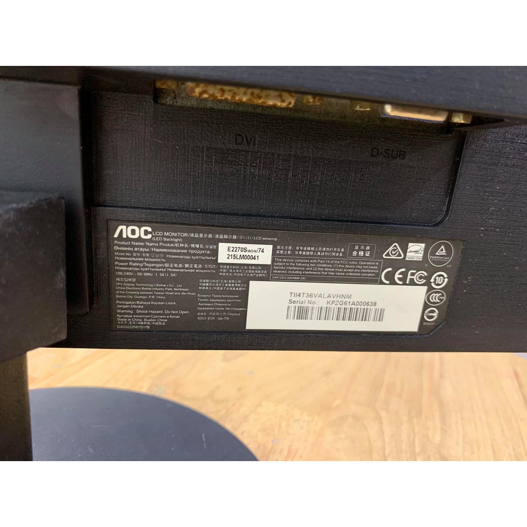 Màn hình Led AOC 22" E2270SWN Full HD Cũ (Thanh lý văn phòng, đẹp keng) | BigBuy360 - bigbuy360.vn