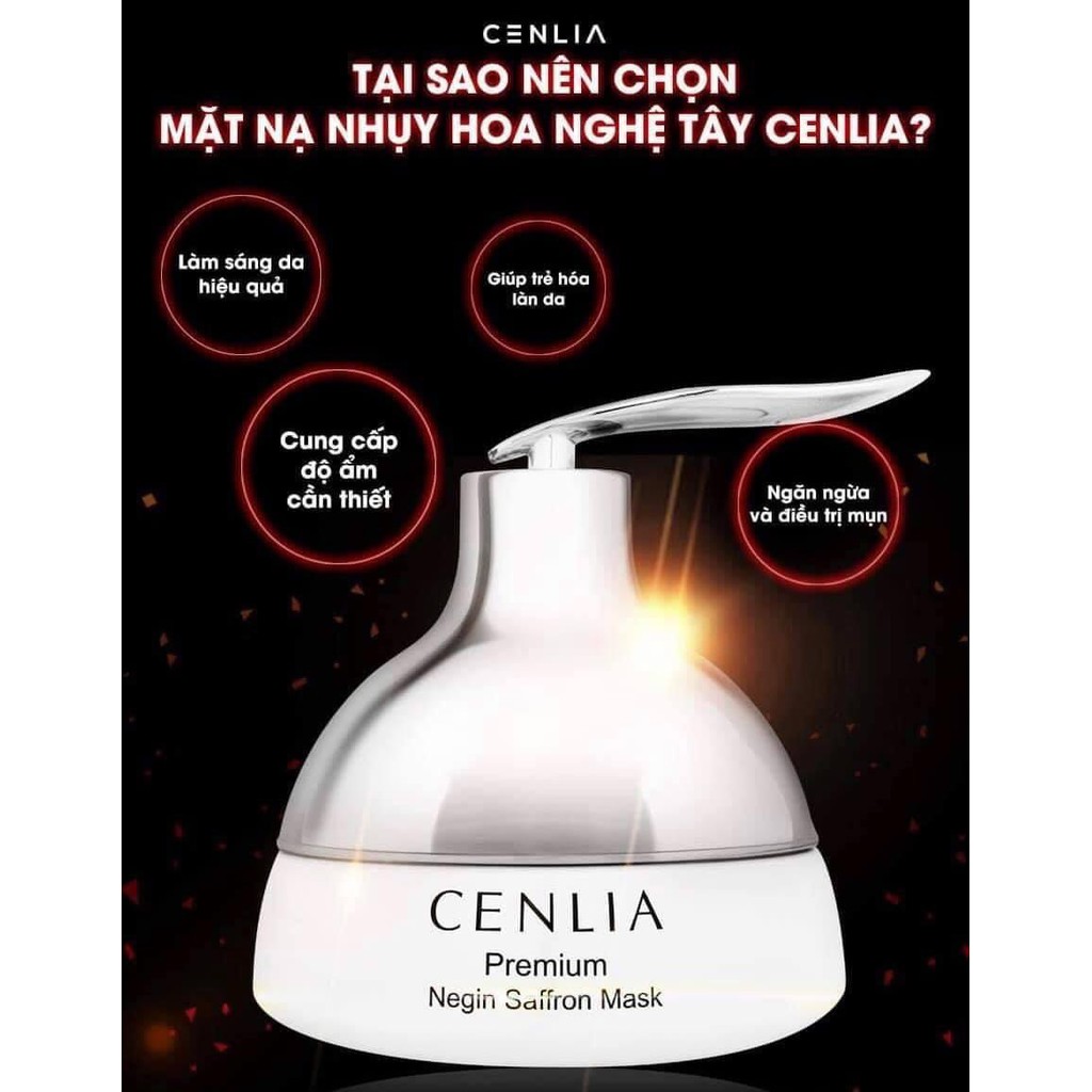 MẶT NẠ CẤP ẨM DƯỠNG DA SAFFRON MASK CENLIA 50g