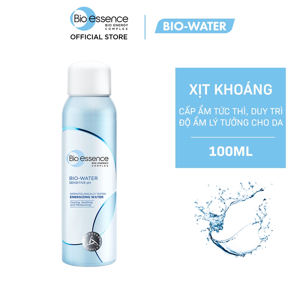 Combo dưỡng da Bio-Essence (Kem chống nắng Bio Water B5  Sunscreen SPF50+ PA++ 40ml+Xịt khoáng dưỡng da BioWater 100ml)