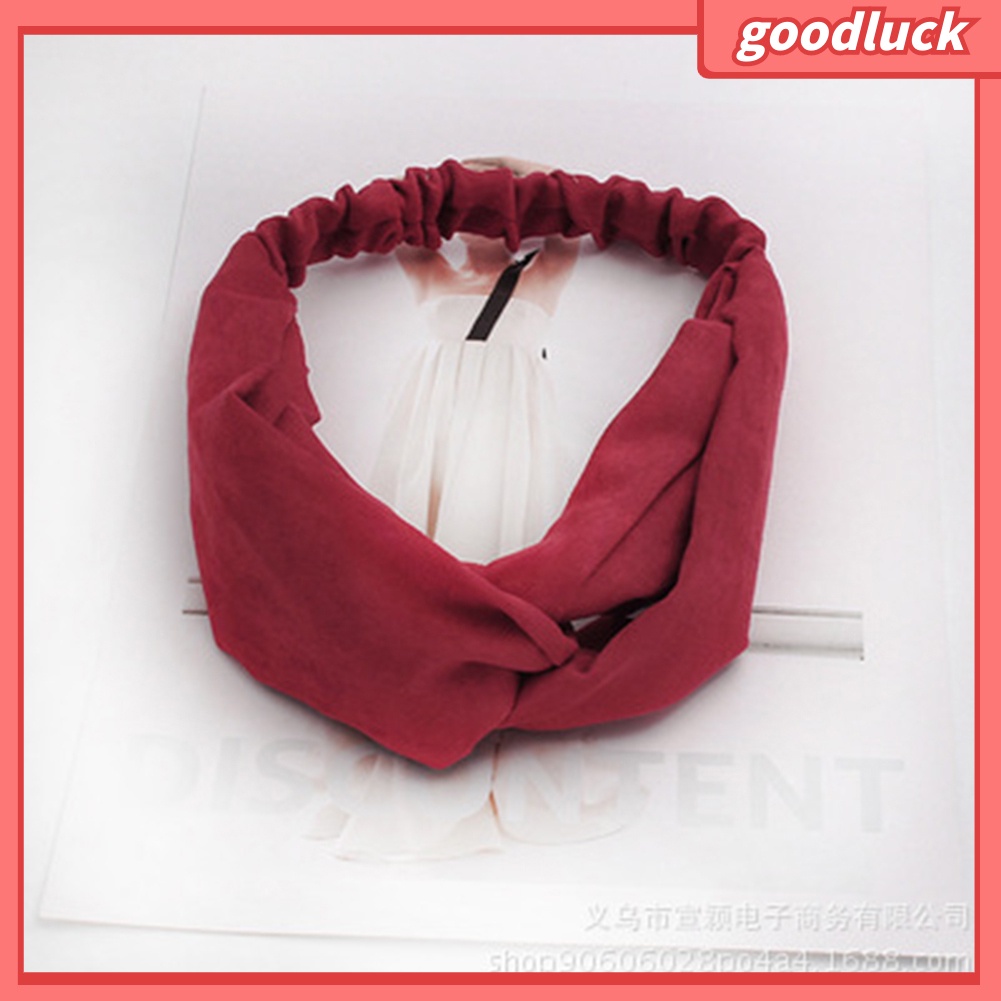 Băng Đô Vải Màu Trơn Xinh Xắn Cho Nữ