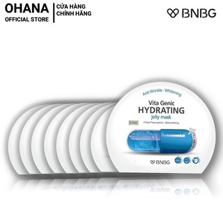 Combo 10 mặt nạ giấy bnbg hydrating dưỡng ẩm, căng bóng da bnbg vita genic hydrating jelly mask 30mlx10