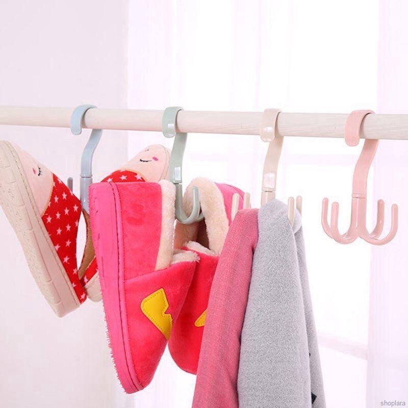 Set 3 móc tròn thông minh xoay 360 độ phơi giày cavat,khăn ..