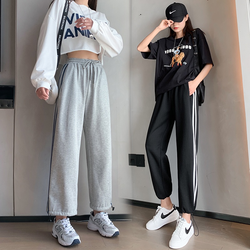 NRVP Quần Thể Thao Ống Rộng Phong Cách Thời Trang Hàn Quốc Dành Cho Nam Và Nữ