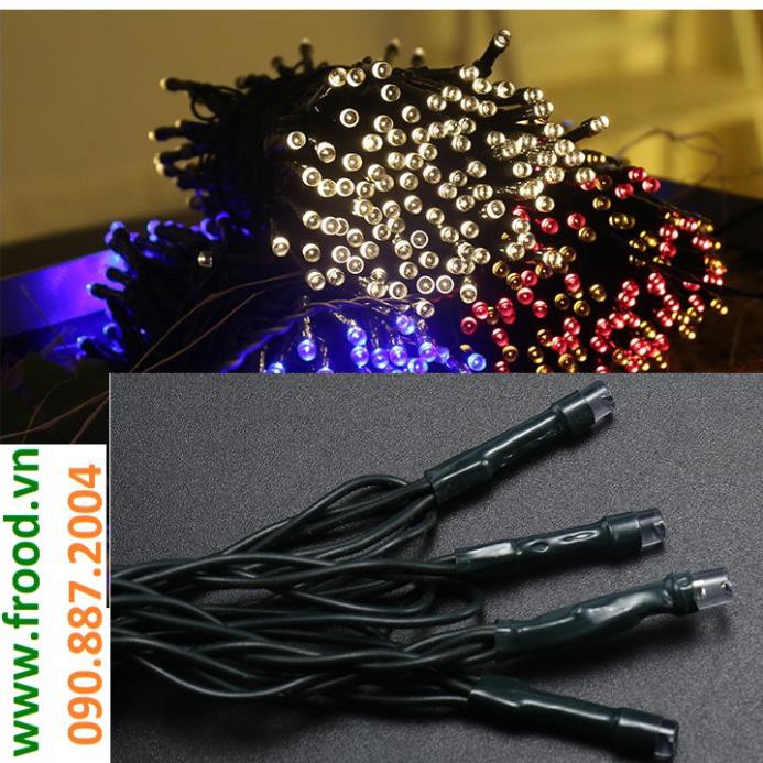 Đèn LED nhấp nháy 4 mầu/dây NĂNG LƯỢNG MẶT TRỜI 100 BÓNG - 12M