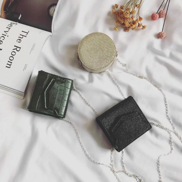 ORDER+ẢNH THẬT| Túi xách đeo chéo mini size nhỏ dây kim loại siêu xinh 😍