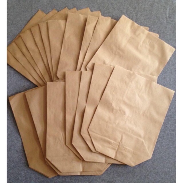 Combo 100 túi xi măng đựng hàng  kt 21x26cm