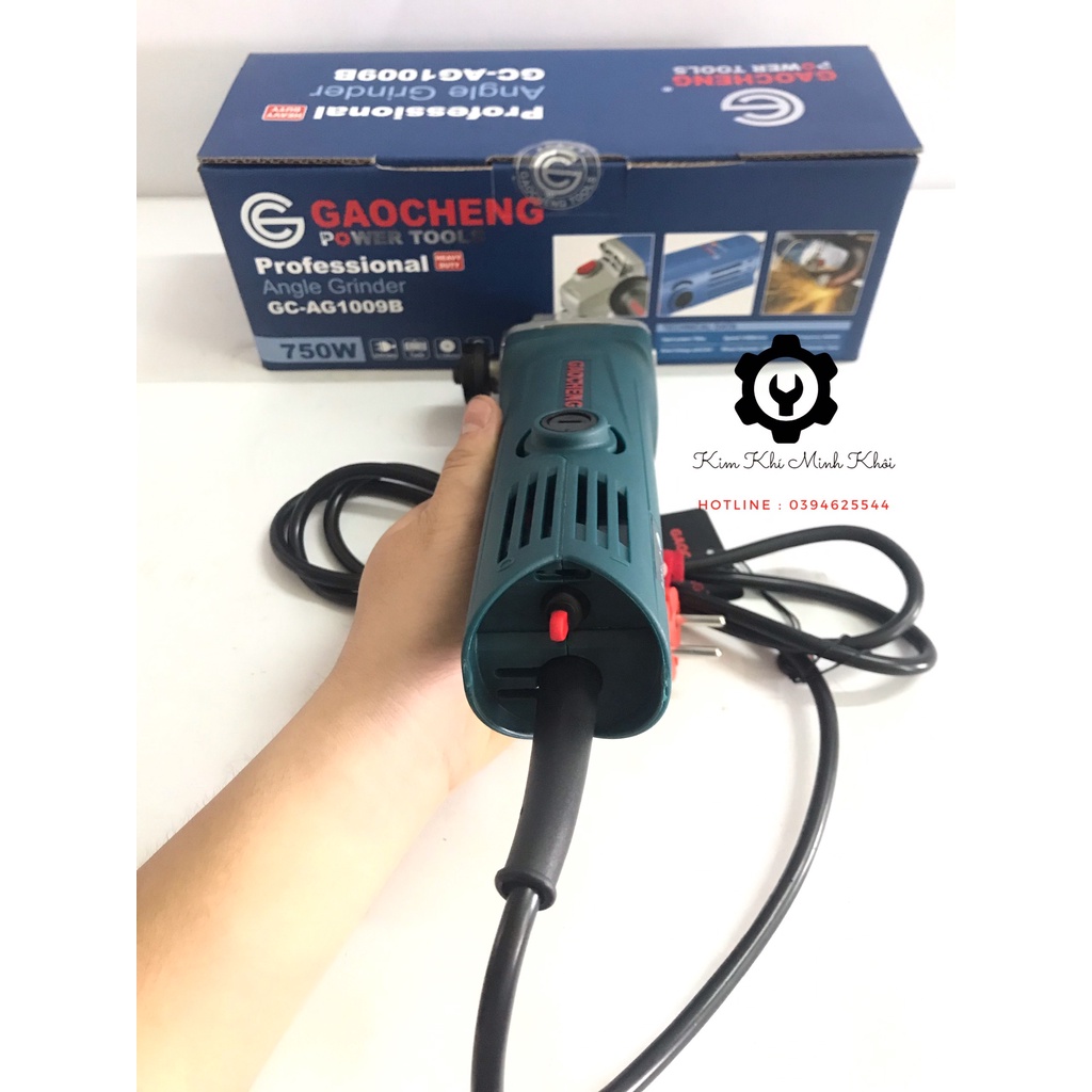 [Chính Hãng] Máy mài góc 100MM| Máy cắt cầm tay GaoCheng 750W GC-AG1009B( Cam kết lõi đồng 100%, hàng nhập khẩu)