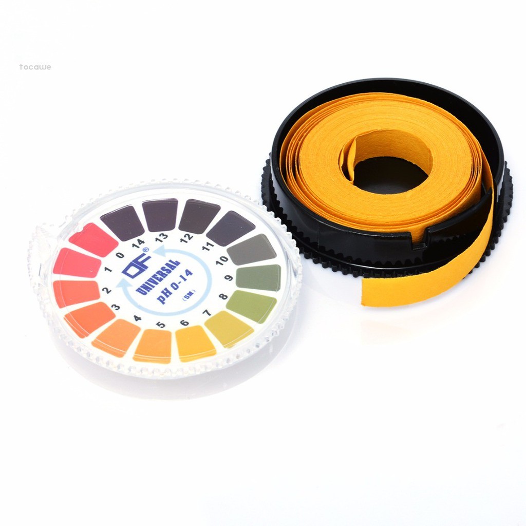 Cuộn giấy kiểm tra độ PH dài 5 mét 0-14 PH đơn giản tiện dụng chất lượng cao