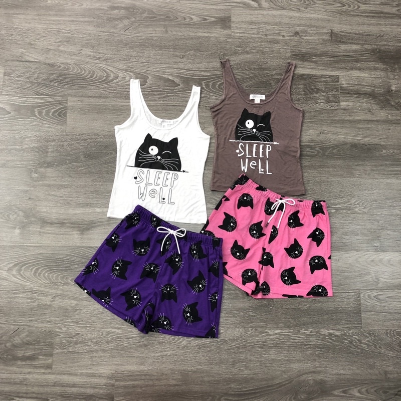 Bộ ngủ con mèo cute