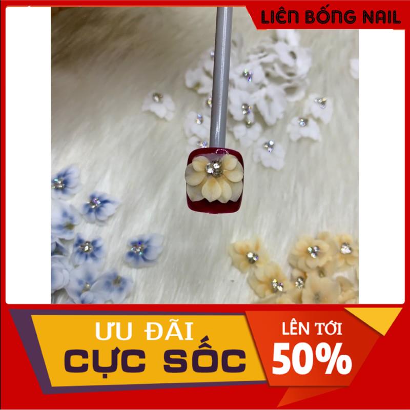 Hoa bột gắn chân 8k 1 bông