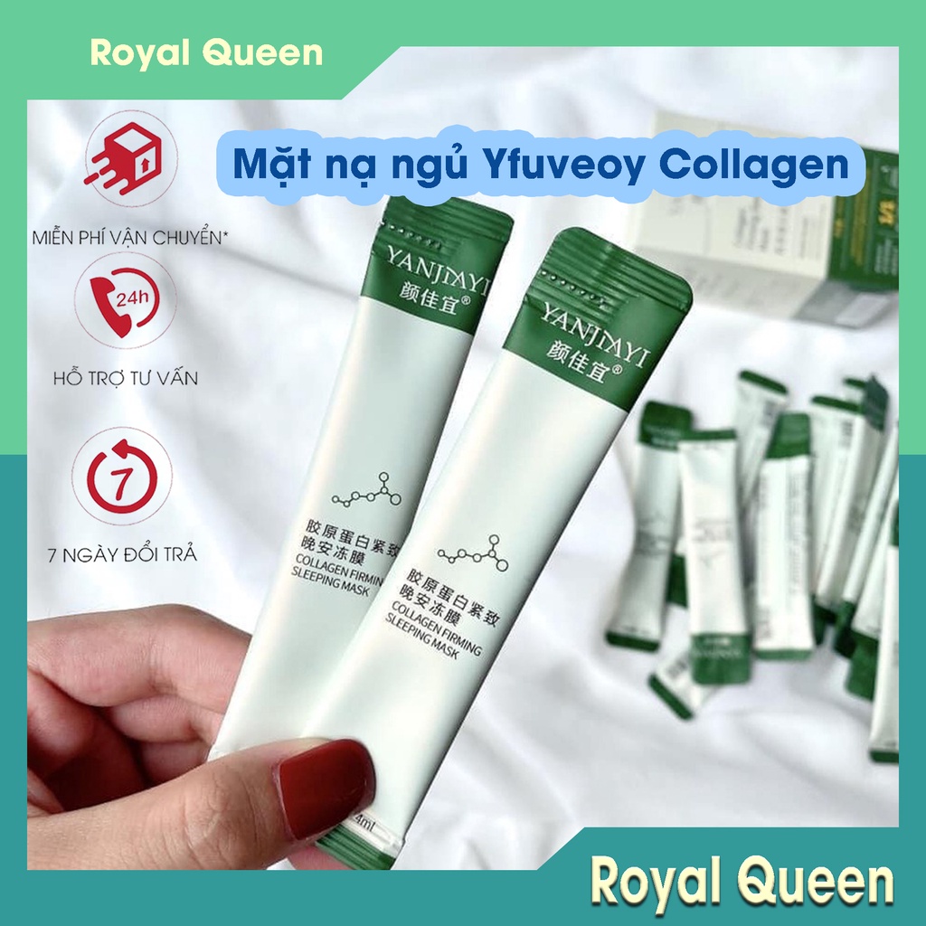 Mặt Nạ Ngủ Collagen thạch nâng cơ căng bóng Yfuveoy Collagen dưỡng ẩm nuôi dưỡng cấp ẩm làm trắng chăm sóc da hiệu quả