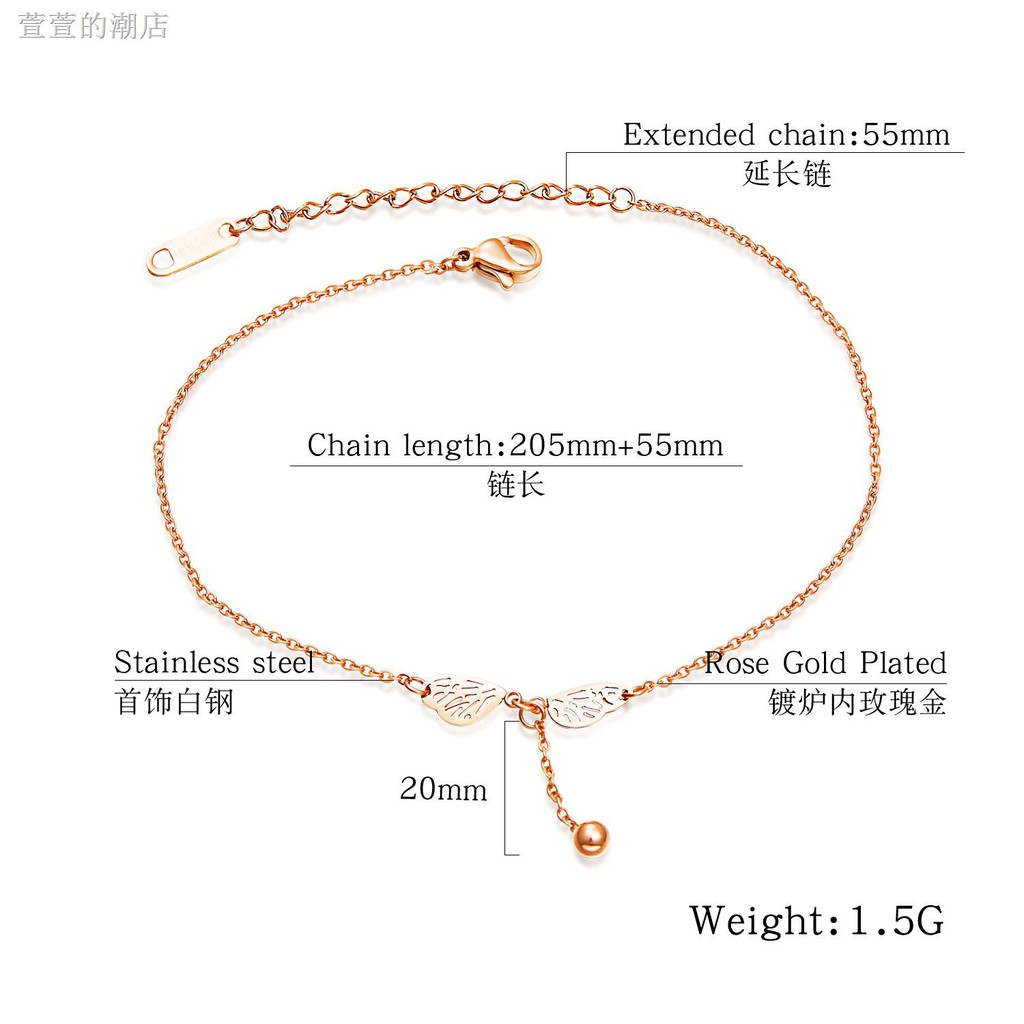 Lắc Chân Mạ Vàng Hồng Đính Hạt Xinh Xắn | BigBuy360 - bigbuy360.vn