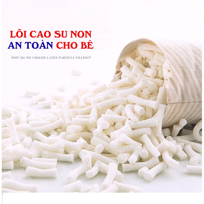 Gối Cao Su Non Cho Bé, Chống Bẹt Đầu Cho Bé Từ 0 - 1 Tuổi