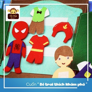 ⚽️🏀🏓🏸 Sách vải - Bé trai yêu thích khám phá 🥊🥋🏹🥅