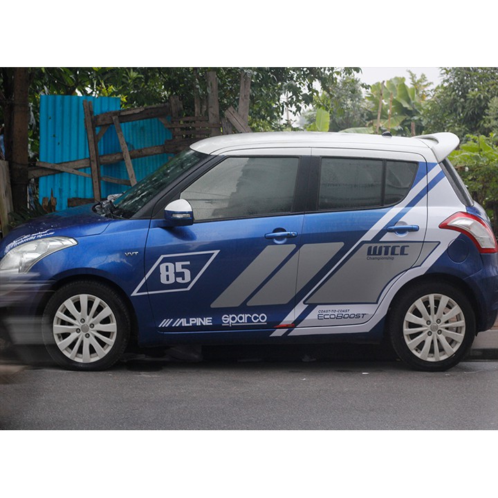 Tem dán sườn xe swift