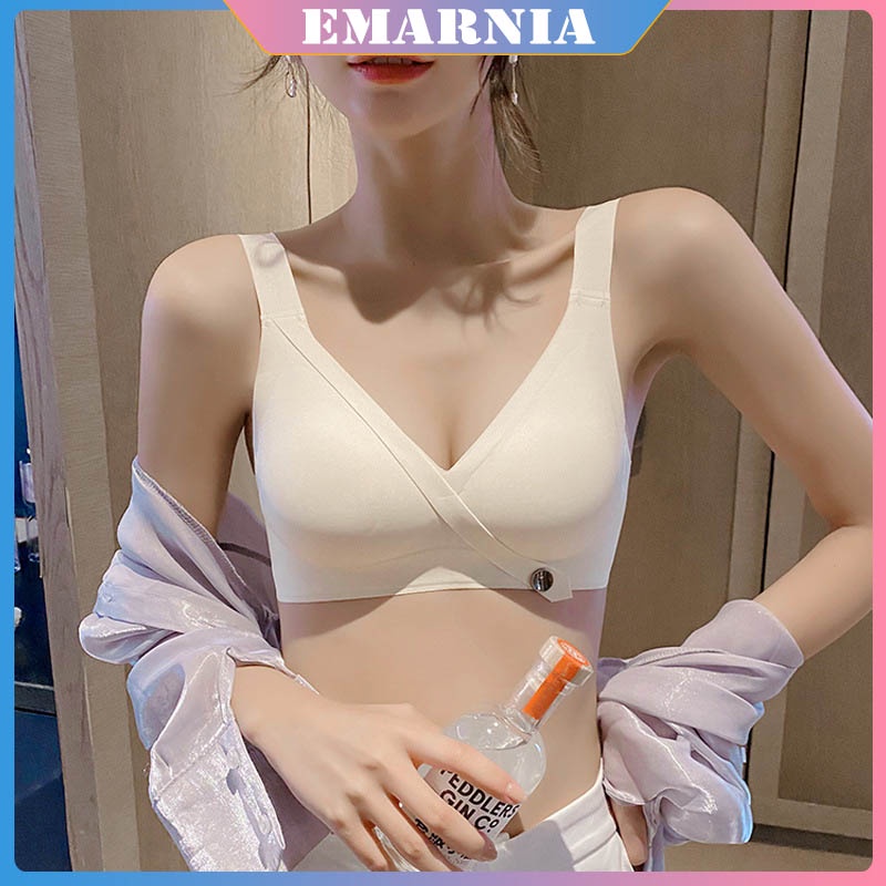 ❤️Đồ Lót Đẹp Emarnia❤️Quần lót nhỏ bé không cháy nắng mùa hè quần lót cơ bản đồ lót không có răng dài và bộ sưu tập chống tuyết và bộ sưu tập ngực thoải mái quần áo lót