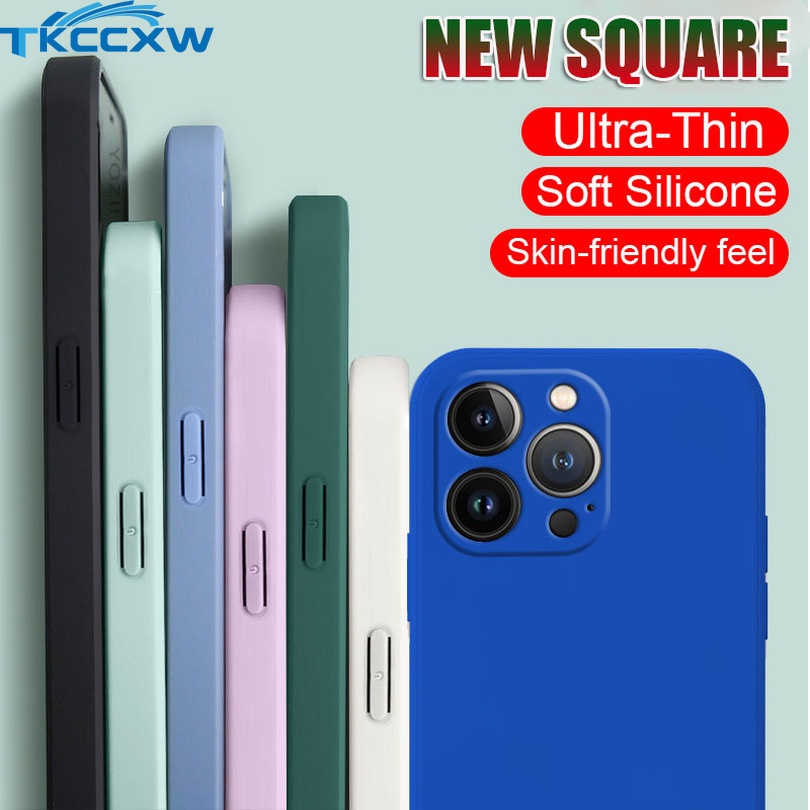 Ốp điện thoại TPU mềm mặt nhám hình vuông cho thích hợp cho iPhone 7 8 6 6S Plus 7p 8p 6s 6sp plus