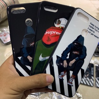 Ốp lưng Oppo F9 in hình kiểu bóng kính.