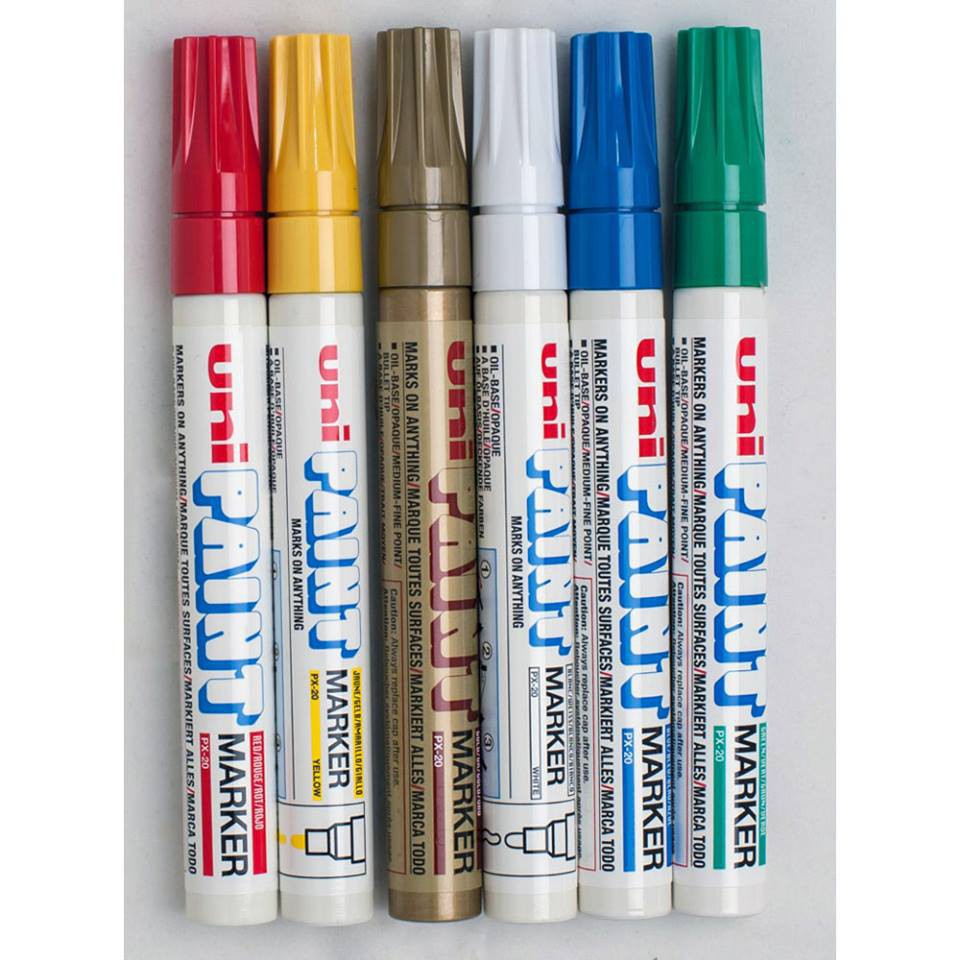 [Mã LIFEBOOK2 giảm 10% đơn 0Đ] Bút sơn Uni Paint Marker PX-20 nét 2.2-2.8mm chính hãng