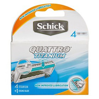Vỉ 4 lưỡi dao cạo schick quattro titan 4s