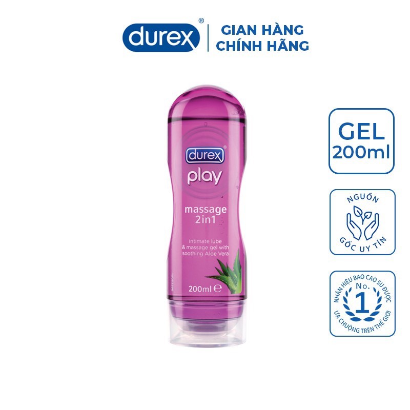 Gel Bôi Trơn Durex Play Massage 2 in 1 200ml